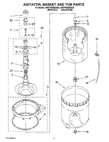 03 - Agitator, Basket And Tub Parts parts for Whirlpool Washer 4PWTW5905SG0 from AppliancePartsPros.com