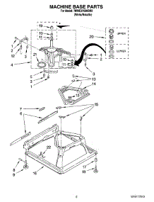 05 - Machine Base Parts parts for Whirlpool Washer 7MWE87680SM0 from AppliancePartsPros.com