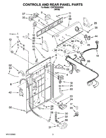 02 - Controls And Rear Panel Parts parts for Whirlpool Washer 1CWTW5520SQ0 from AppliancePartsPros.com