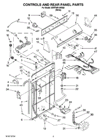 02 - Controls And Rear Panel Parts parts for Whirlpool Washer 3XWTW5105SQ0 from AppliancePartsPros.com