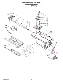 04 - Dispenser Parts parts for Whirlpool Washer WFW8300SW02 from AppliancePartsPros.com