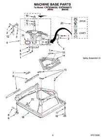 05 - Machine Base Parts parts for Whirlpool Washer 1CWTW5590SQ0 from AppliancePartsPros.com