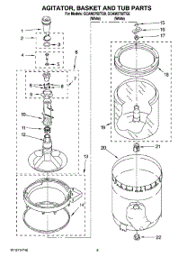 03 - Agitator, Basket And Tub Parts parts for Whirlpool Washer GCAM2792TQ0 from AppliancePartsPros.com
