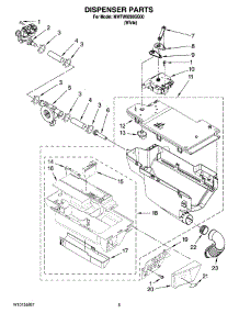 04 - Dispenser Parts parts for Whirlpool Washer MWFW9200SQ00 from AppliancePartsPros.com