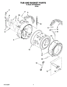 05 - Tub And Basket Parts parts for Whirlpool Washer MWFW9200SQ00 from AppliancePartsPros.com