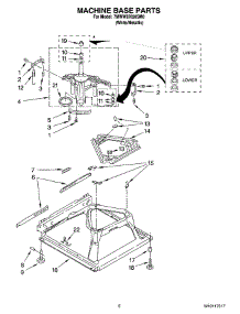 05 - Machine Base Parts parts for Whirlpool Washer 7MWW87620SM0 from AppliancePartsPros.com