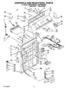 02 - Controls And Rear Panel Parts parts for Whirlpool Washer 4PWTW5905SW0 from AppliancePartsPros.com