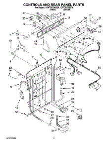 02 - Controls And Rear Panel Parts parts for Whirlpool Washer 1CWTW5790SQ0 from AppliancePartsPros.com