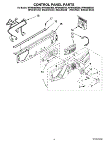 03 - Control Panel Parts parts for Whirlpool Washer WFW9400SZ00 from AppliancePartsPros.com
