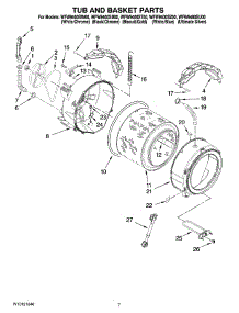05 - Tub And Basket Parts parts for Whirlpool Washer WFW9400SZ00 from AppliancePartsPros.com