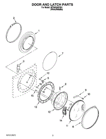 02 - Door And Latch Parts parts for Whirlpool Washer WFW8500SR01 from AppliancePartsPros.com