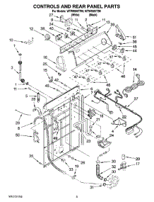 02 - Controls And Rear Panel Parts parts for Whirlpool Washer WTW5900TB0 from AppliancePartsPros.com