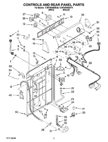 02 - Controls And Rear Panel Parts parts for Whirlpool Washer 1CWTW5500ST0 from AppliancePartsPros.com