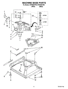 05 - Machine Base Parts parts for Whirlpool Washer WTW5900TB0 from AppliancePartsPros.com