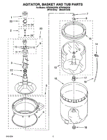 03 - Agitator, Basket And Tub Parts parts for Whirlpool Washer WTW5840SG0 from AppliancePartsPros.com