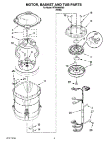 03 - Motor, Basket And Tub Parts parts for Whirlpool Washer WTW6400SW2 from AppliancePartsPros.com