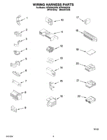 06 - Wiring Harness Parts parts for Whirlpool Washer WTW5840SG0 from AppliancePartsPros.com