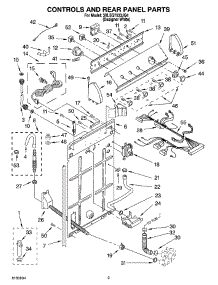 02 - Controls And Rear Panel Parts parts for Whirlpool Washer 3XLSQ7533JQ4 from AppliancePartsPros.com