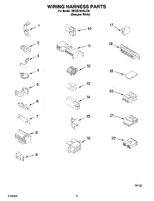 06 - Wiring Harness Parts parts for Whirlpool Washer 3RGSC9455JQ6 from AppliancePartsPros.com
