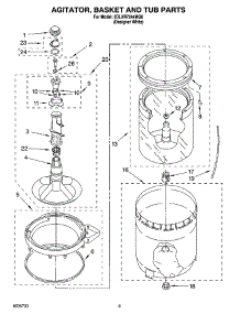 03 - Agitator, Basket And Tub Parts parts for Whirlpool Washer 2DLXR7244MQ0 from AppliancePartsPros.com