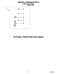 10 - Miscellaneous Parts And Optional Parts (Not Included) parts for Whirlpool Washer 2DLXR7244MQ0 from AppliancePartsPros.com