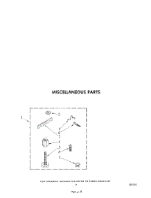 07 - Miscellaneous parts for Whirlpool Washer CA2751XSW0 from AppliancePartsPros.com