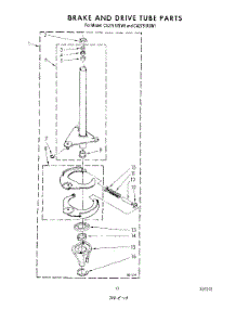 11 - Brake And Drive Tub parts for Whirlpool Washer CA2751XSW0 from AppliancePartsPros.com