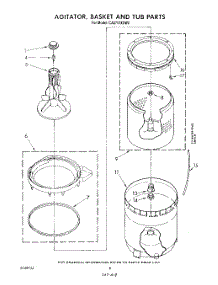 06 - Agitator, Basket And Tub parts for Whirlpool Washer CA2751XSW2 from AppliancePartsPros.com