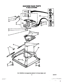 09 - Machine Base parts for Whirlpool Washer CA2751XWW0 from AppliancePartsPros.com