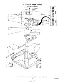 09 - Machine Base parts for Whirlpool Washer CA2751XSW2 from AppliancePartsPros.com