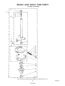 11 - Brake And Drive Tube parts for Whirlpool Washer CA2751XSW2 from AppliancePartsPros.com