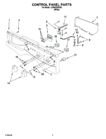 02 - Control Panel Parts parts for Whirlpool Washer LHW0050PQ0 from AppliancePartsPros.com