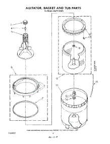 06 - Agitator, Basket And Tub parts for Whirlpool Washer CA2751XSW4 from AppliancePartsPros.com