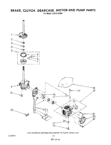 08 - Brake, Clutch, Gearcase, Motor And Pump parts for Whirlpool Washer CA2751XSW4 from AppliancePartsPros.com