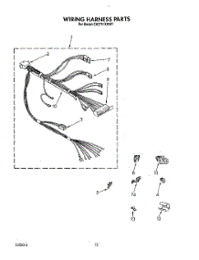 10 - Wiring Harness parts for Whirlpool Washer CA2751XWW1 from AppliancePartsPros.com