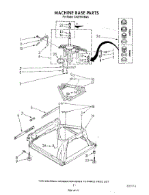 09 - Machine Base parts for Whirlpool Washer CA2751XSW5 from AppliancePartsPros.com