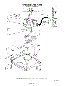 09 - Machine Base parts for Whirlpool Washer CA2751XSW4 from AppliancePartsPros.com