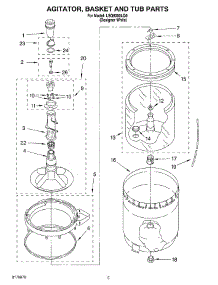 03 - Agitator, Basket And Tub parts for Whirlpool Washer LSQ8000LQ0 from AppliancePartsPros.com