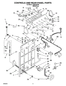 02 - Controls And Rear Panel Parts parts for Whirlpool Washer LSQ9550PW0 from AppliancePartsPros.com