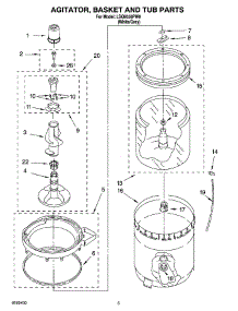 03 - Agitator, Basket And Tub Parts parts for Whirlpool Washer LSQ9550PW0 from AppliancePartsPros.com