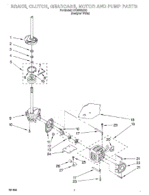 04 - Brake, Clutch, Gearcase, Motor And Pump parts for Whirlpool Washer LSQ8000JQ0 from AppliancePartsPros.com