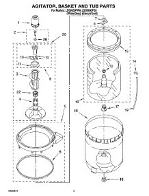 03 - Agitator, Basket And Tub Parts parts for Whirlpool Washer LSQ9650PW0 from AppliancePartsPros.com