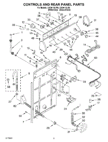 02 - Controls And Rear Panel parts for Whirlpool Washer LSQ9110LG0 from AppliancePartsPros.com
