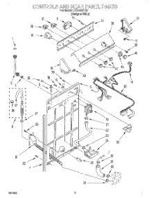 02 - Controls And Rear Panel parts for Whirlpool Washer LSQ8000HQ0 from AppliancePartsPros.com