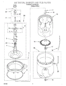 03 - Agitator, Basket And Tub parts for Whirlpool Washer LSQ8000HQ0 from AppliancePartsPros.com