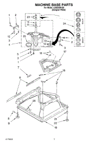 04 - Machine Base parts for Whirlpool Washer LSB6200KQ0 from AppliancePartsPros.com