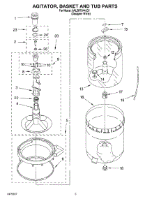 03 - Agitator, Basket And Tub Parts parts for Whirlpool Washer 6ALSR7244JQ1 from AppliancePartsPros.com