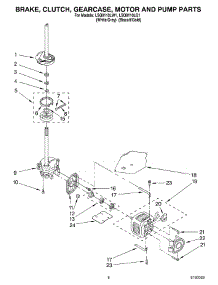 05 - Brake, Clutch, Gearcase, Motor And Pump Parts parts for Whirlpool Washer LSQ9110LW1 from AppliancePartsPros.com