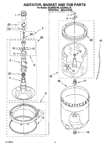03 - Agitator, Basket And Tub Parts parts for Whirlpool Washer GSQ9669LG0 from AppliancePartsPros.com
