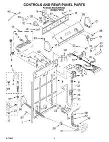 02 - Controls And Rear Panel Parts parts for Whirlpool Washer 6ALSC8255JQ2 from AppliancePartsPros.com